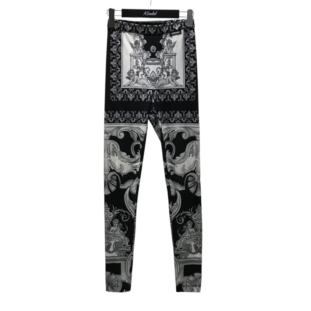 【関税込み】Versace レギンス ヴェルサーチ VERSACE 総柄 レギンスパンツ A83807 36(約Sサイズ