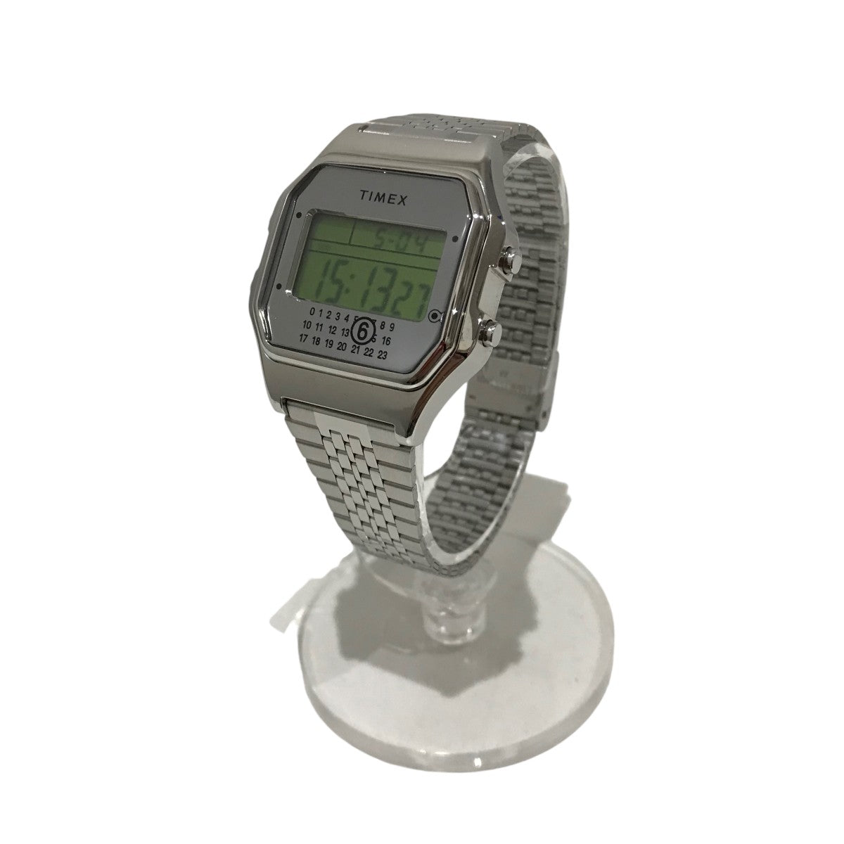 MM6 Maison Margiela×TIMEX 箱 シルバーデジタル腕時計｜【公式
