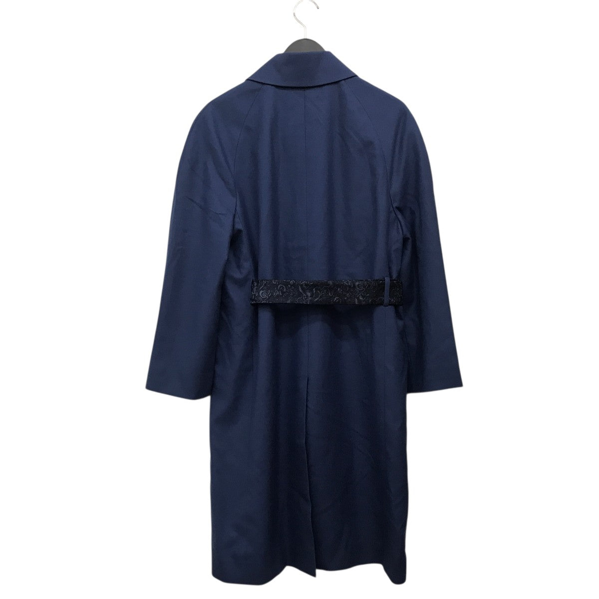 【希少・美品】クリスチャンディオール　ウールコート　アルパカ混　ブルー　M Christian Dior(クリスチャンディオール) 22AWCDバックルウールコート