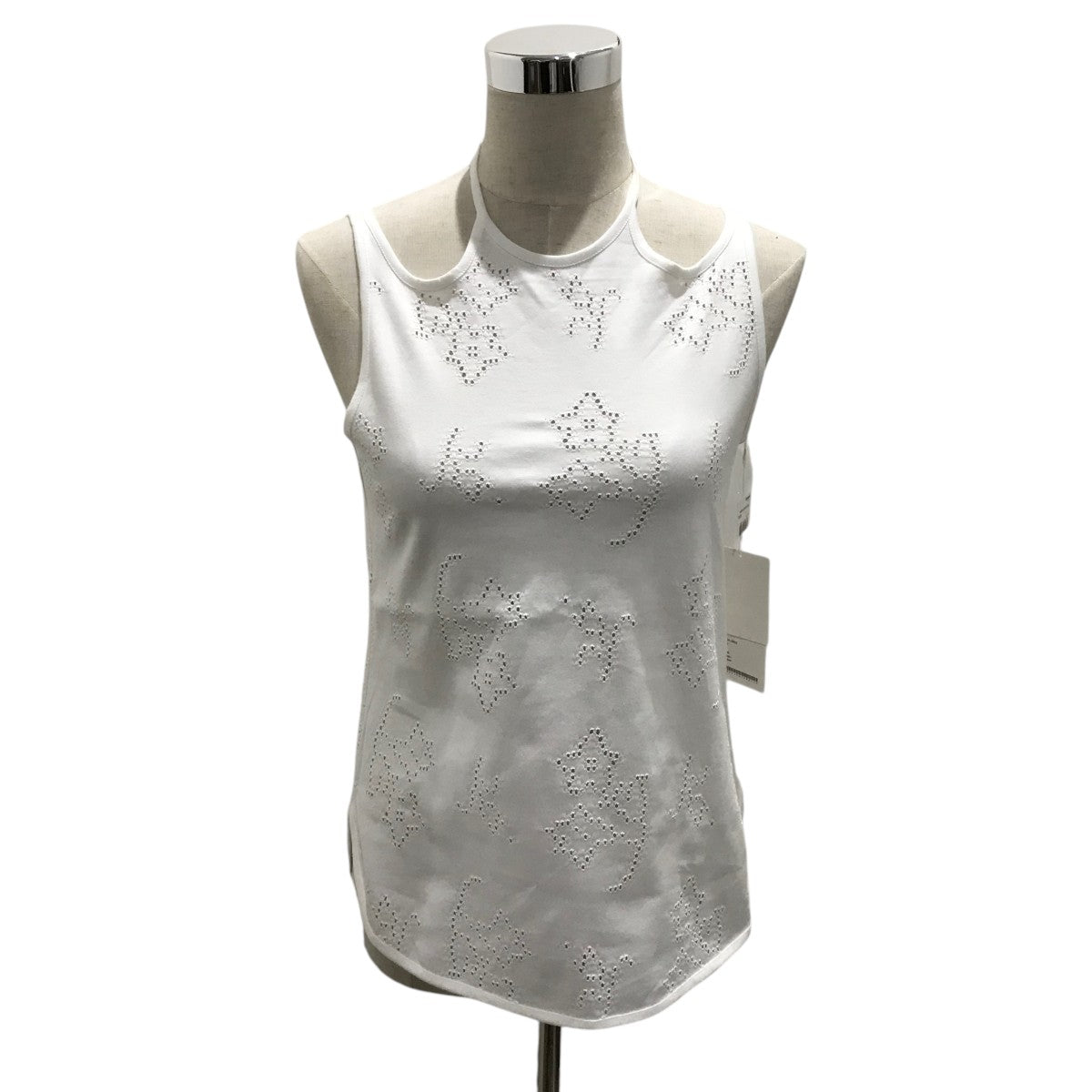 ー品販売  mame kurogouchi(マメクロゴウチ) Jacquard Jersey 25SS【Eyelet タンクトップ