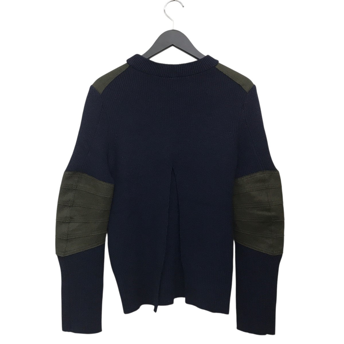 sacai(サカイ) 袖ジップリブニット16-02722 16-02722 ネイビー