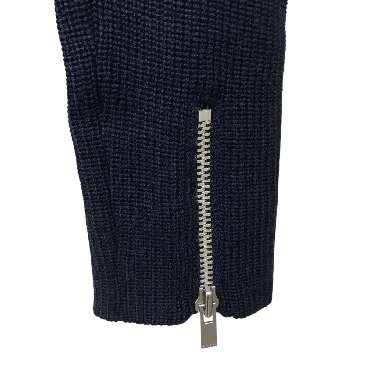 sacai(サカイ) 袖ジップリブニット16-02722 16-02722 ネイビー
