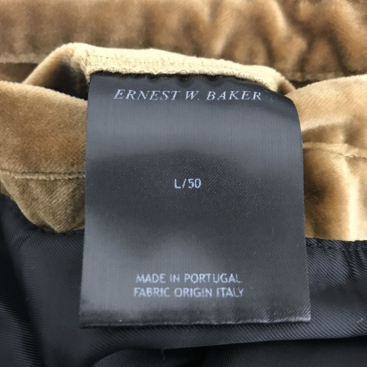 ERNEST W．BAKER(アーネスト ダブル ベイカー) ベロアトラック