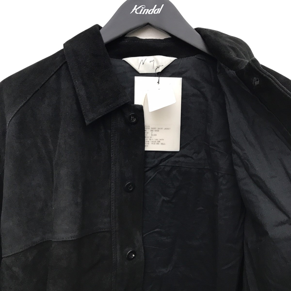 25SSレザージャケットANC-SH58 SUEDE SHORT SHIRT JACKET