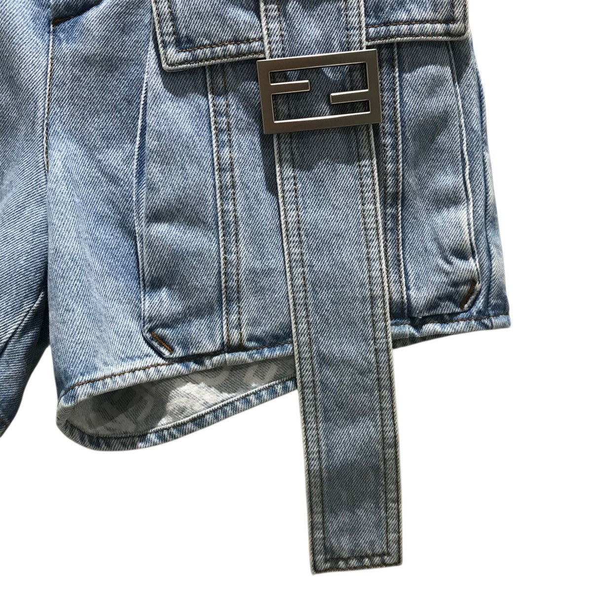 FENDI デニム　キャミソール FENDI デニム キャミソール キャミソール flower jacquard denim