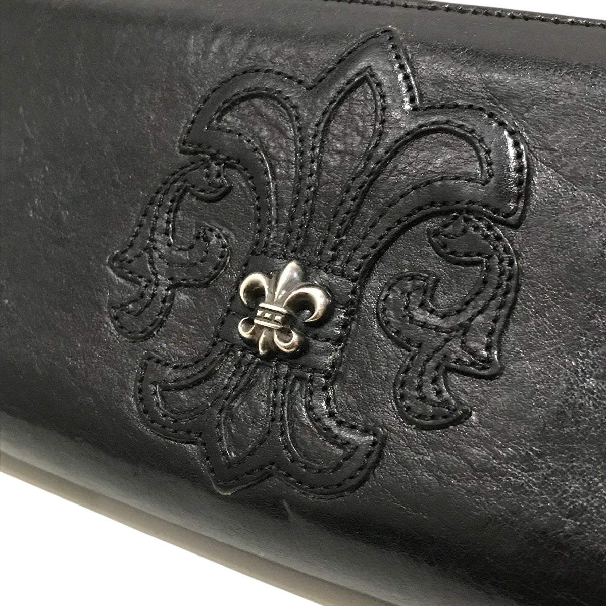 CHROME HEARTS クロムハーツREC F ZIP BS 長財布 CHROME HEARTS(クロムハーツ) REC F ZIP BS長財布 ブラック