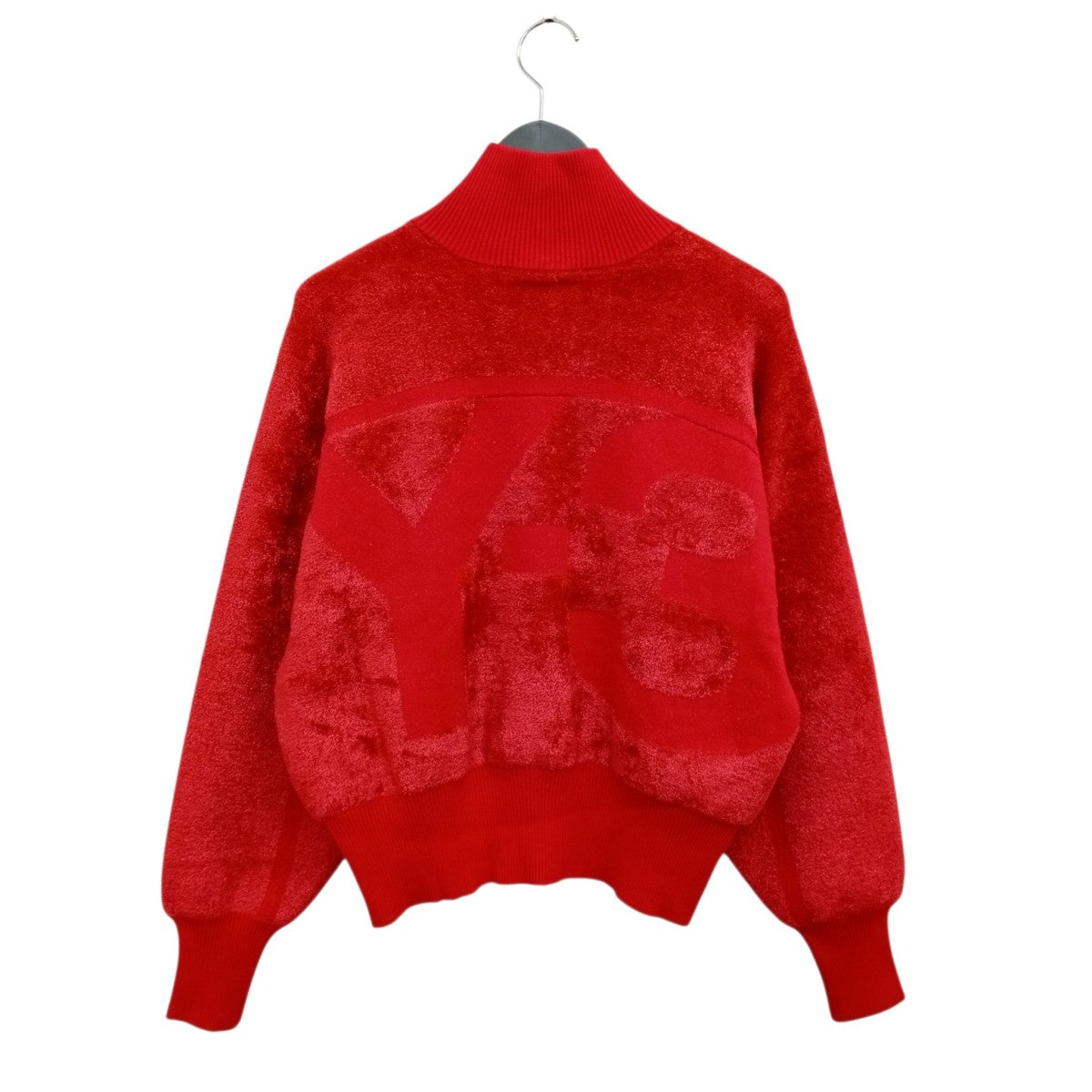 Y-3 W CLASSIC VELVET KNIT FZ SWEATERジップニットHA6303 古着・中古-2枚目のアイテム画像