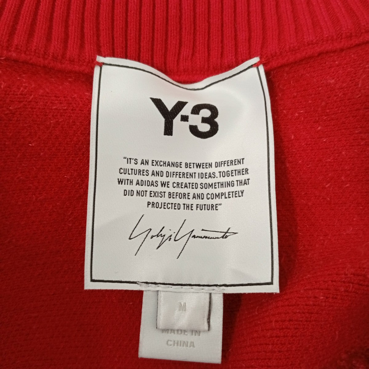 Y-3 W CLASSIC VELVET KNIT FZ SWEATERジップニットHA6303 古着・中古-3枚目のアイテム画像
