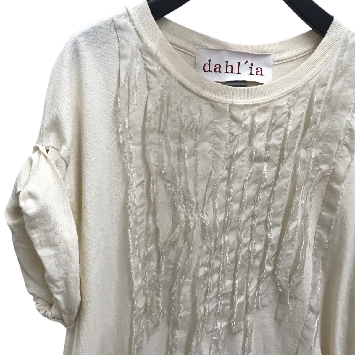 dahl’ia フリルフレンチスリーブリメイクカットソー 古着・中古-3枚目のアイテム画像