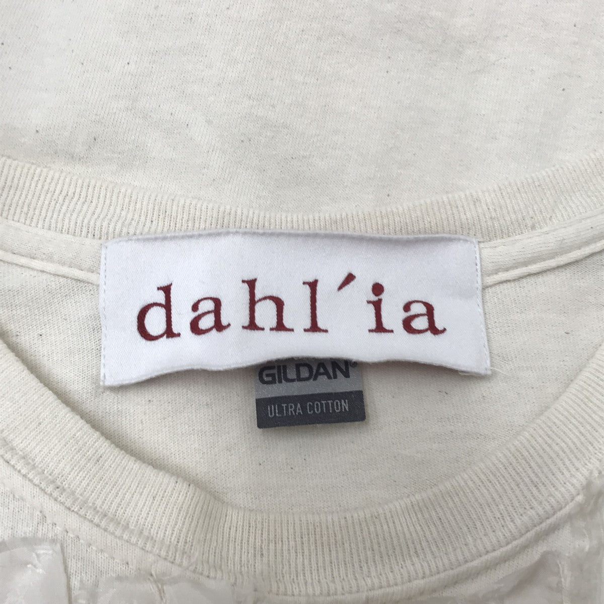 dahl’ia フリルフレンチスリーブリメイクカットソー 古着・中古-5枚目のアイテム画像
