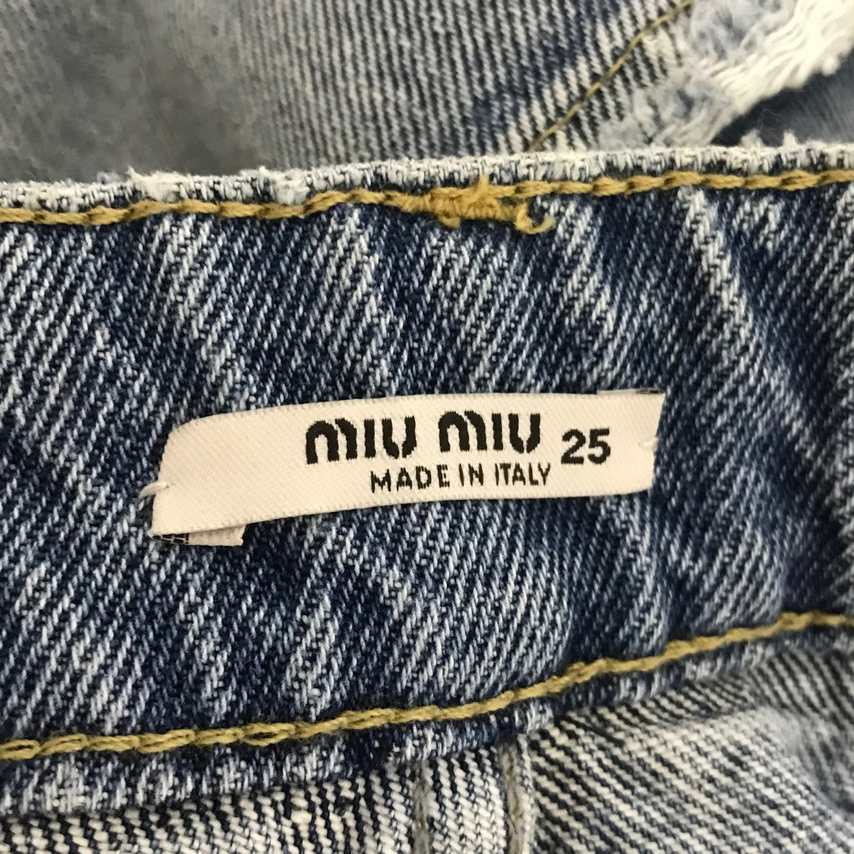MIU MIU(ミュウミュウ) デニムショートパンツ インディゴ サイズ