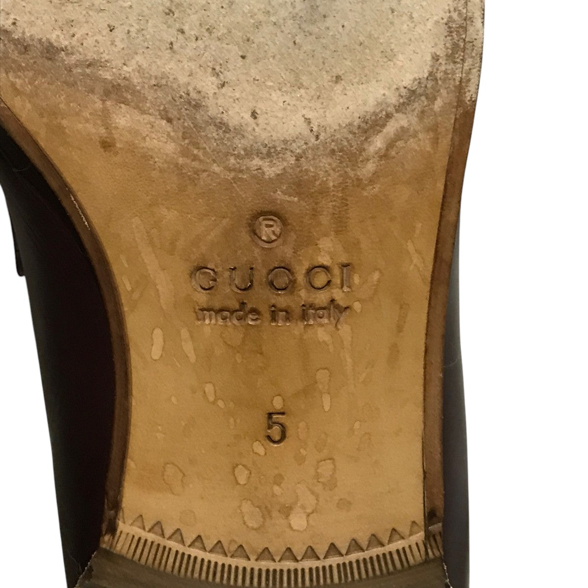 GUCCI(グッチ) ウェブ＆インターロッキングGローファー624740 624740