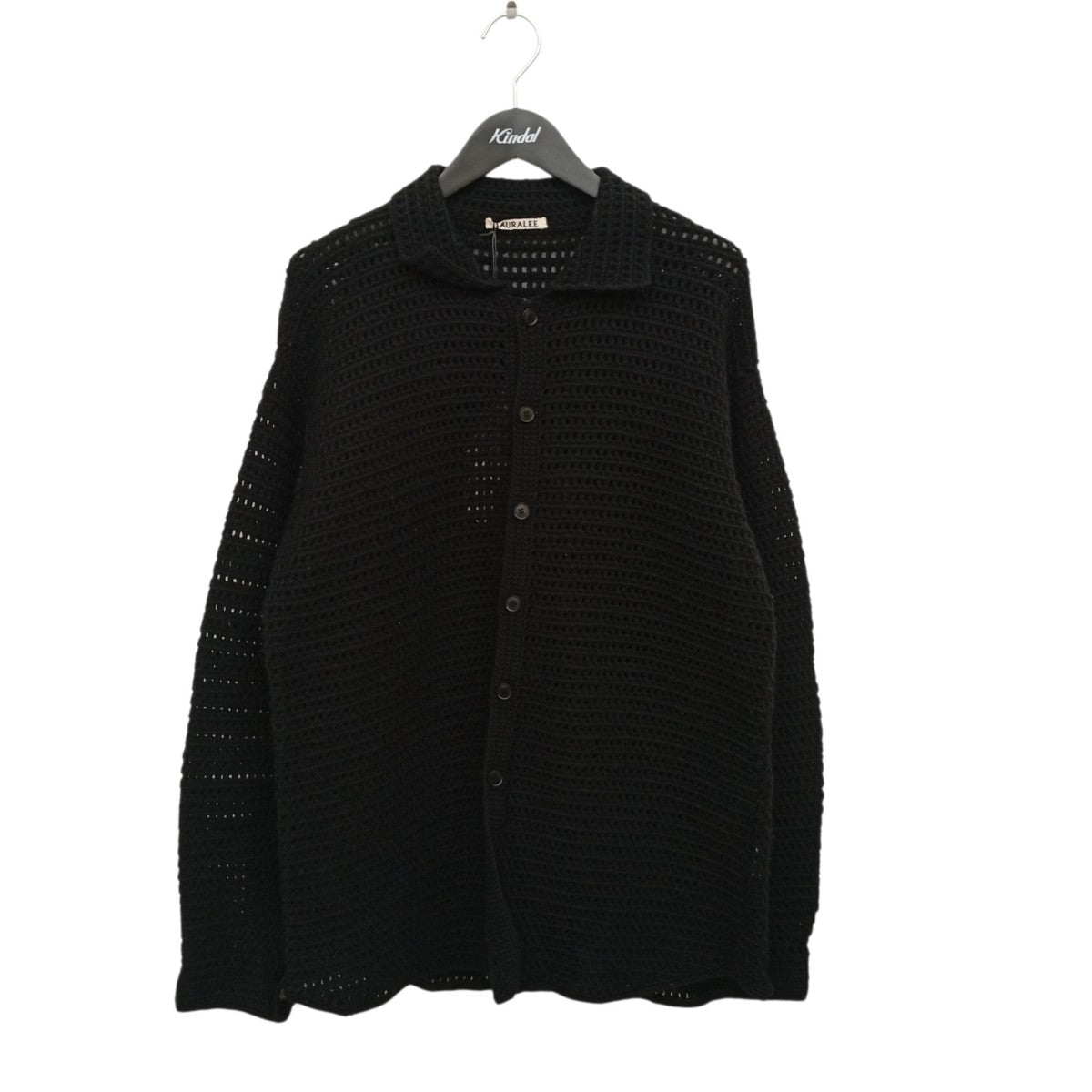 23AW HAND CROCHET WOOL KNIT SHIRTSニットシャツA23AC01KB