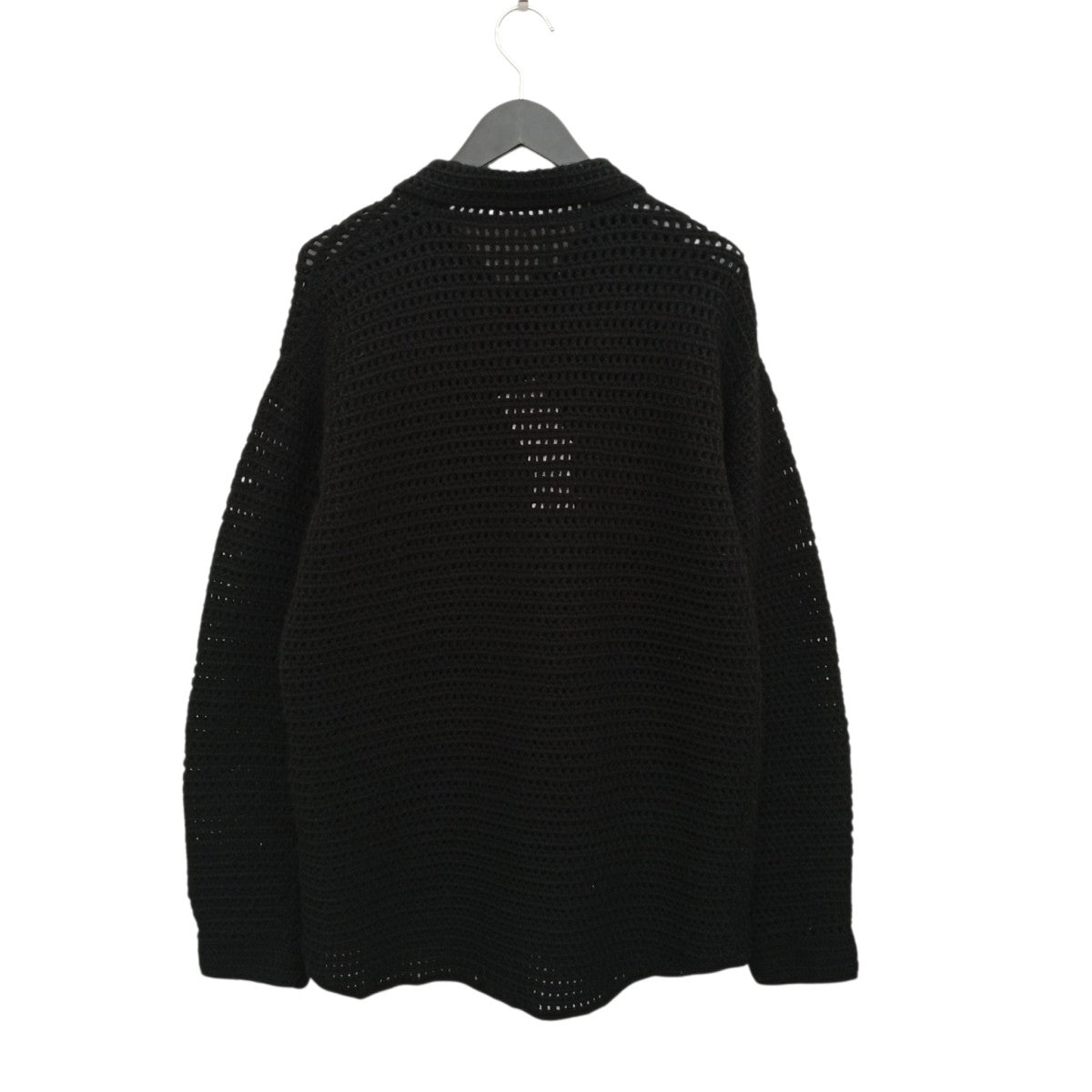 23AW HAND CROCHET WOOL KNIT SHIRTSニットシャツA23AC01KB