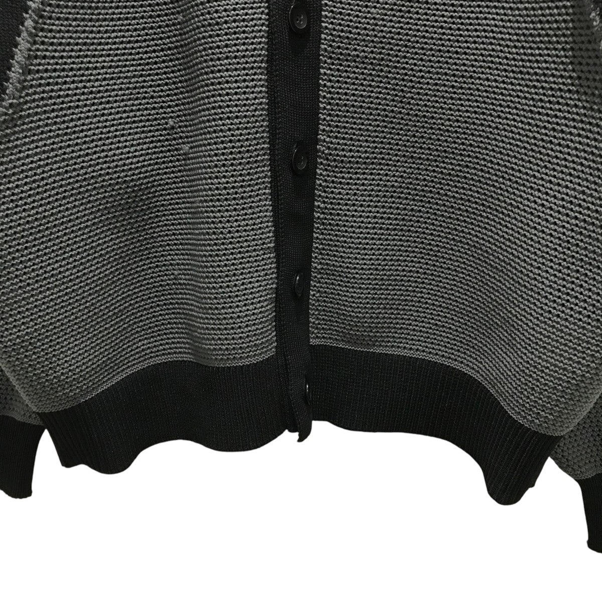【cullni】25SSオープンカラーシャツジャケット CULLNI(クルニ) 25SS【Bi Color Collarless Mesh Knit Jacket