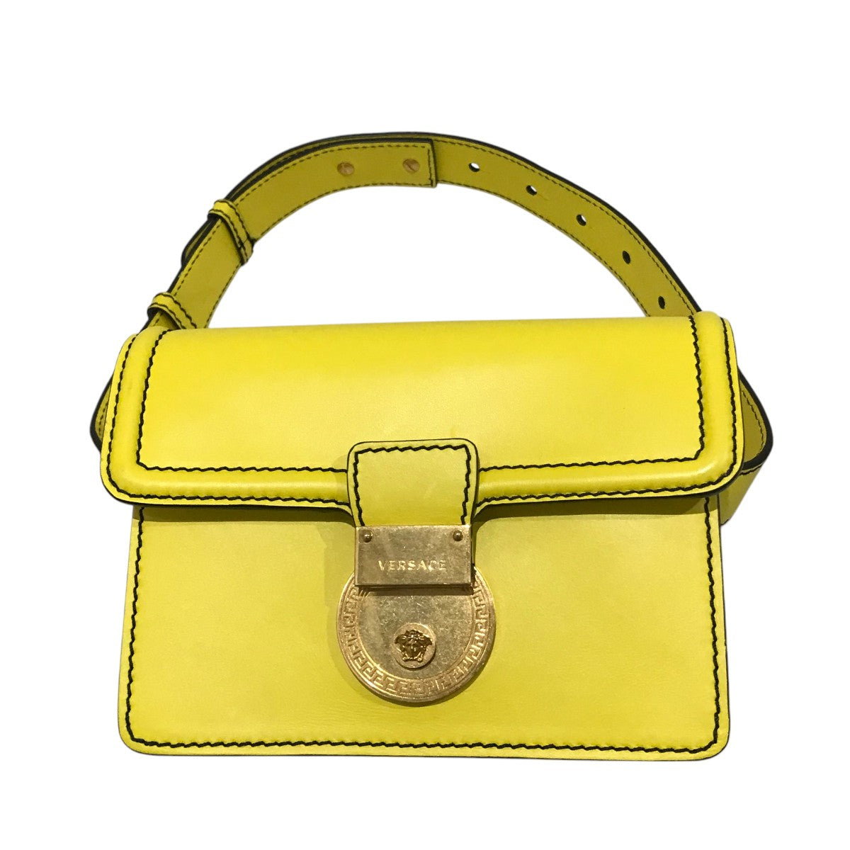 VERSACE(ヴェルサーチ) メデューサレザーバッグ イエロー｜【公式  