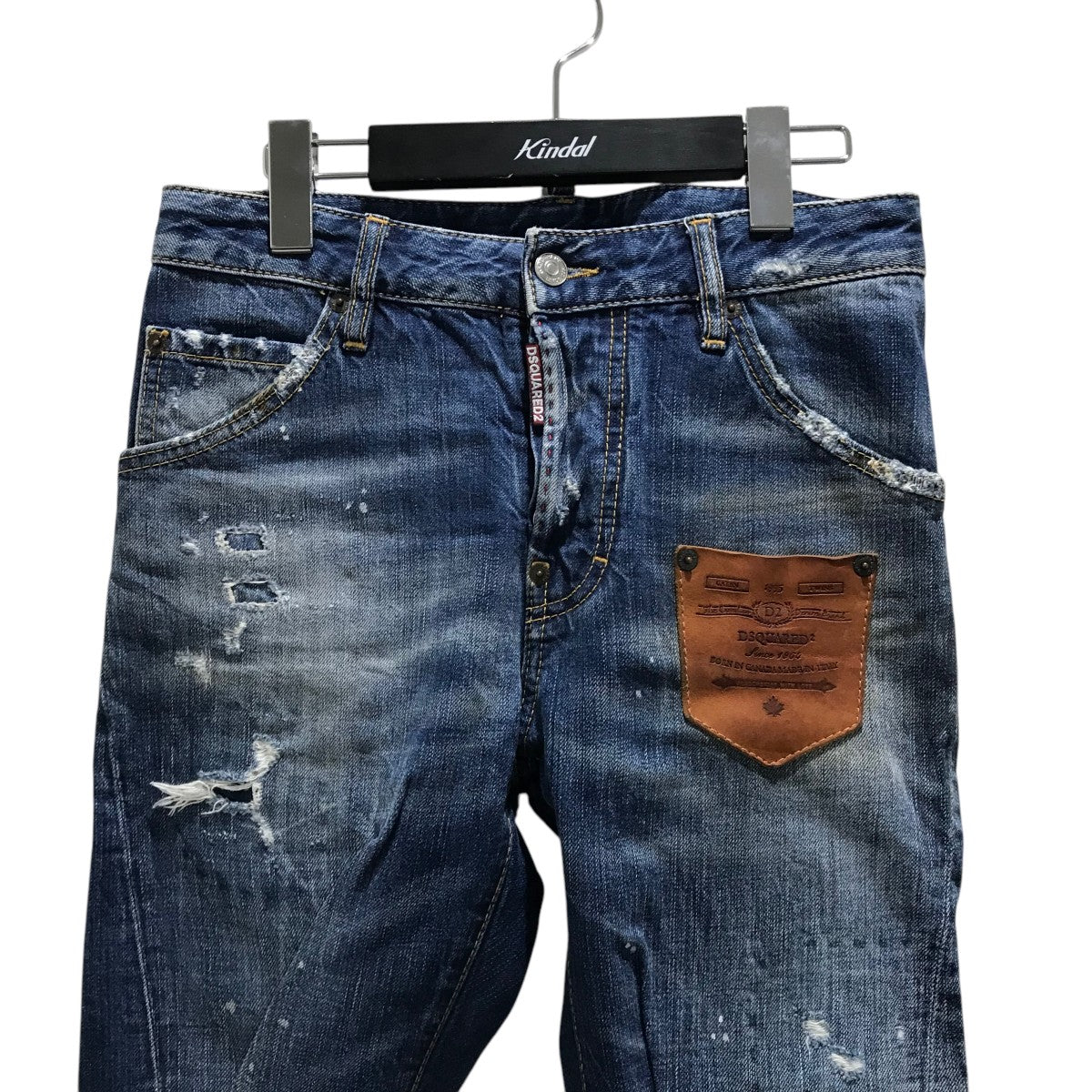DSQUARED2(ディースクエアード) 【Kenny Cropped Jean 】レザー