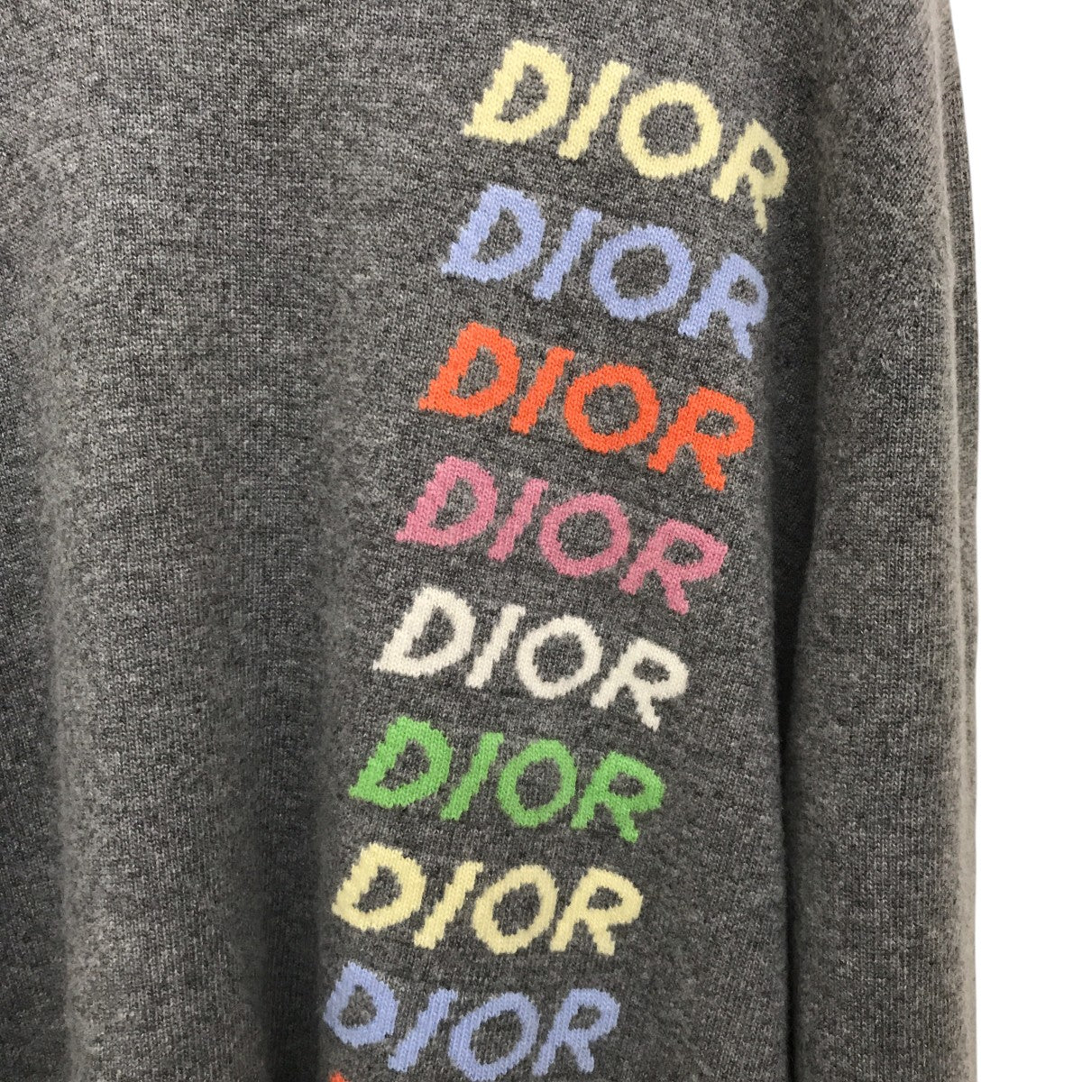 DIOR(ディオール) ウール カシミア マルチロゴ ニット セーター