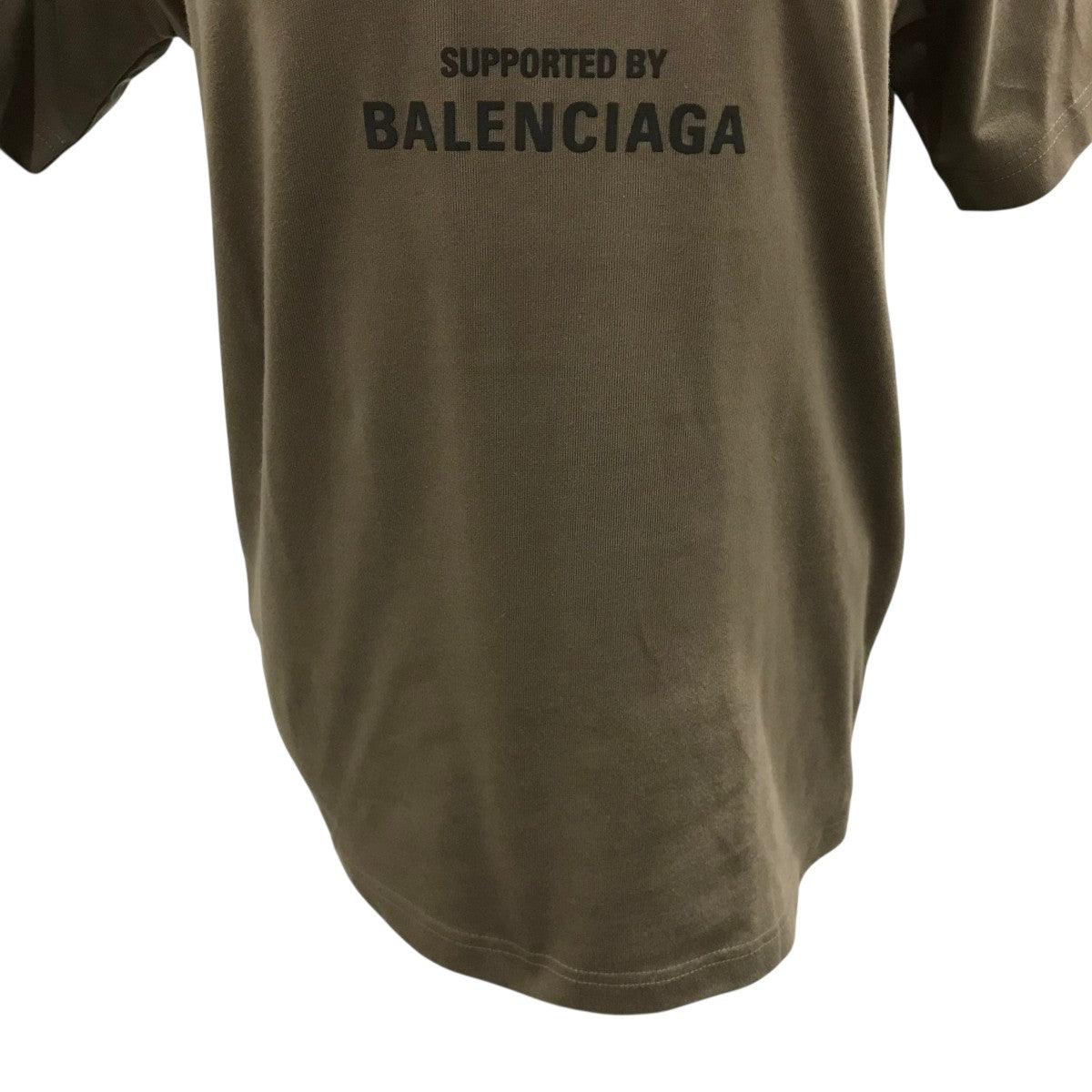 バレンシアガ BALENCIAGA Tシャツ 612965 ブラウン サイズ：XS BALENCIAGA(バレンシアガ) Tシャツ612965 612965 ブラウン