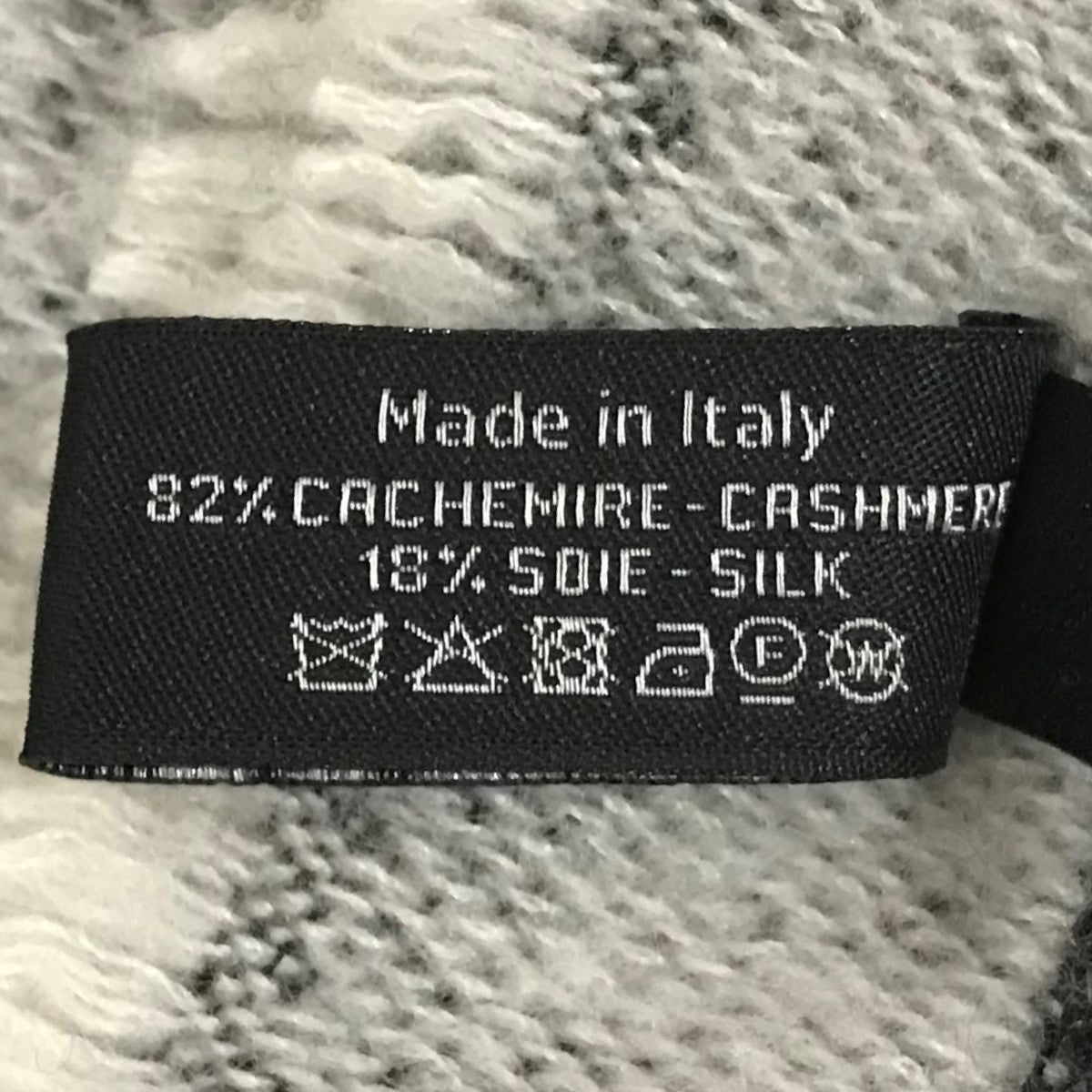 CHANEL(シャネル) カシミヤ×シルク大判マフラー グレー｜【公式