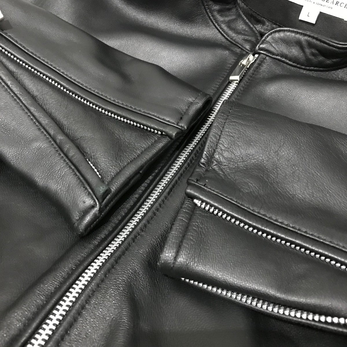 アーバンリサーチ　シングルライダースジャケット　やぎ革　ブラック　サイズ40 URBAN RESEARCH - 希少 美品 urban research 羊革 レザー