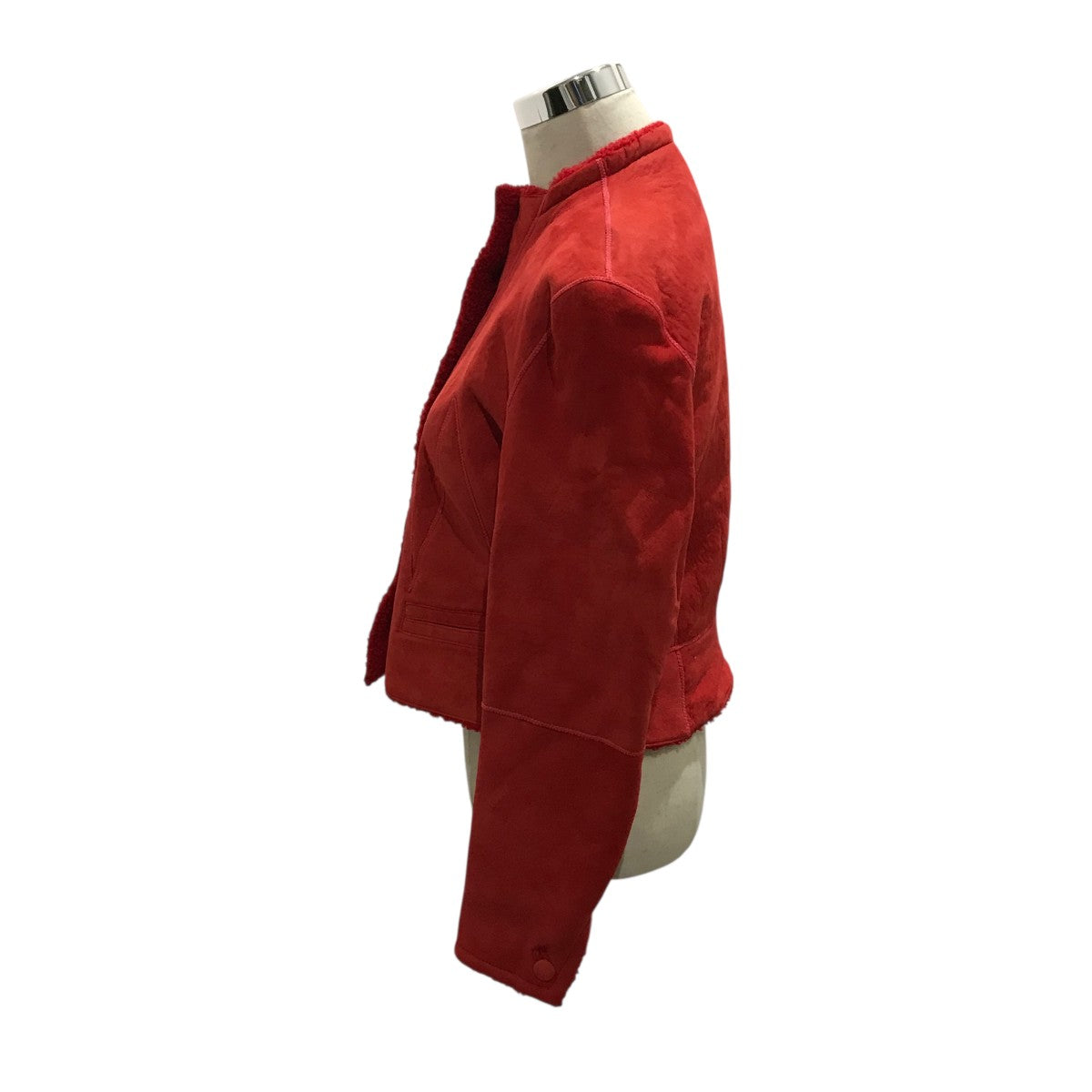 HERMES(エルメス) ムートンジャケット レッド サイズ 40｜【公式