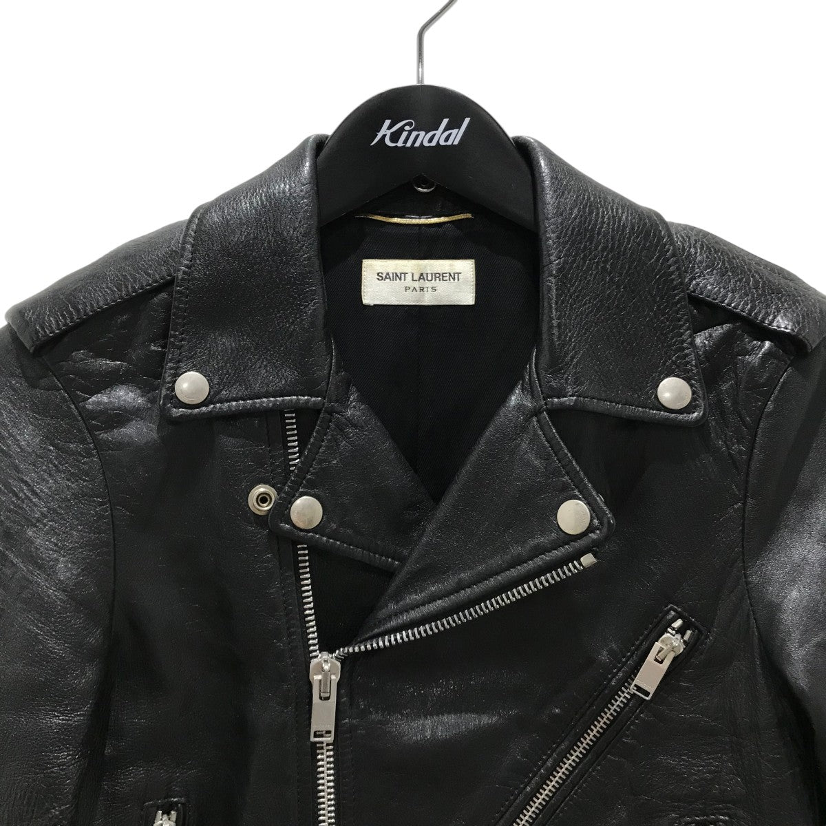 美品　SAINT LAURENT PARIS　レザージャケット　ブラック Saint Laurent Paris(サンローランパリ) レザージャケット440647