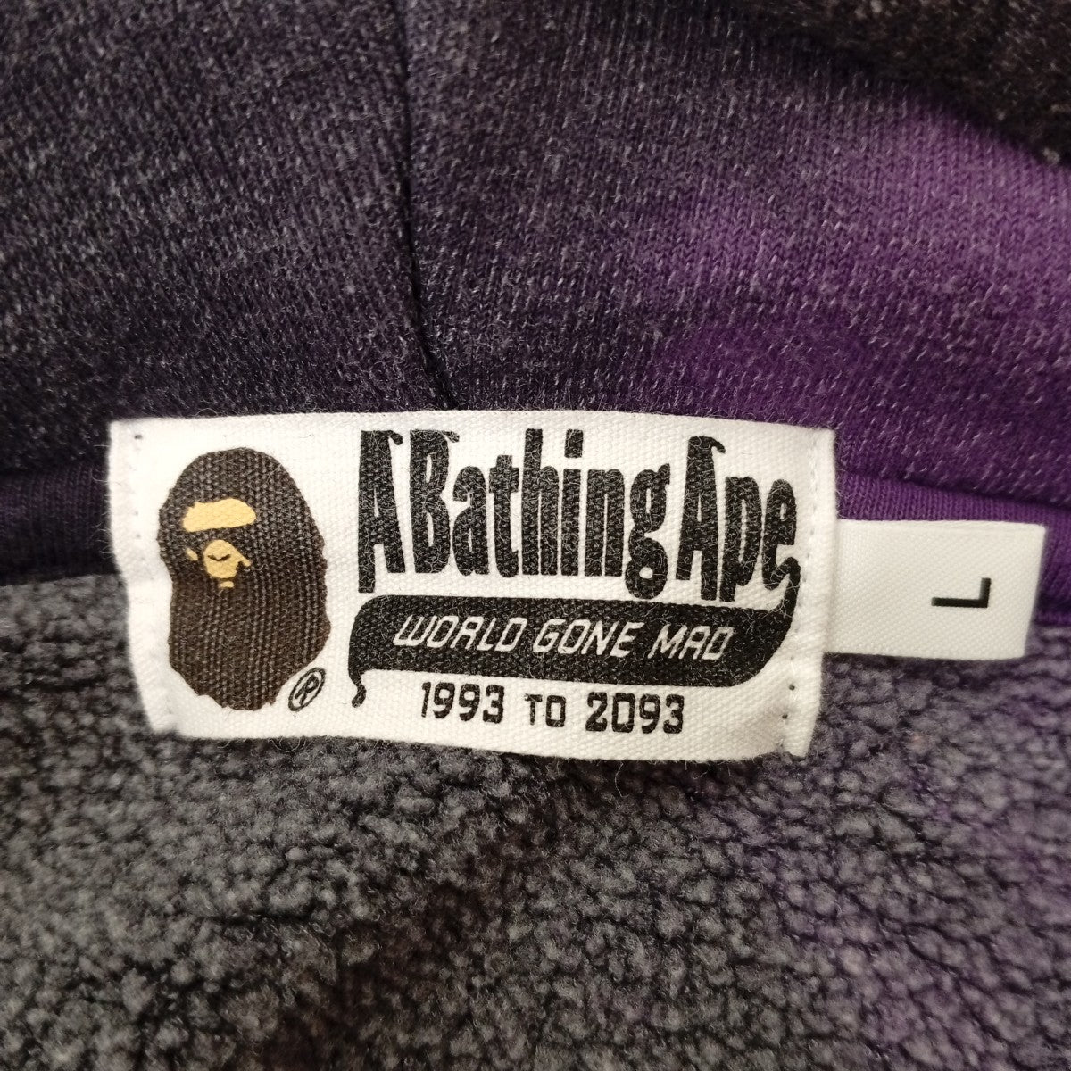 A BATHING APE TIE DYE RELAXED FIT PULLOVER HOODIEパーカー001PPK801003M 古着・中古-3枚目のアイテム画像