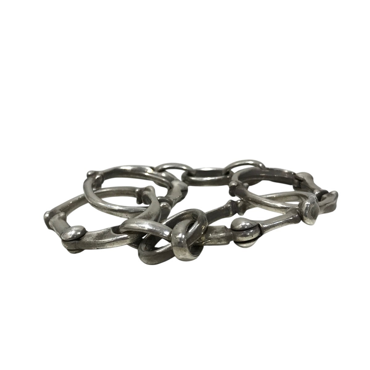 Bone shaped band ring - sspj.0019-silver