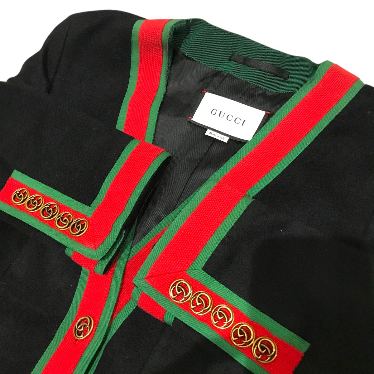 GUCCI(グッチ) ウールコート518064 518064 ブラック サイズ 38｜【公式