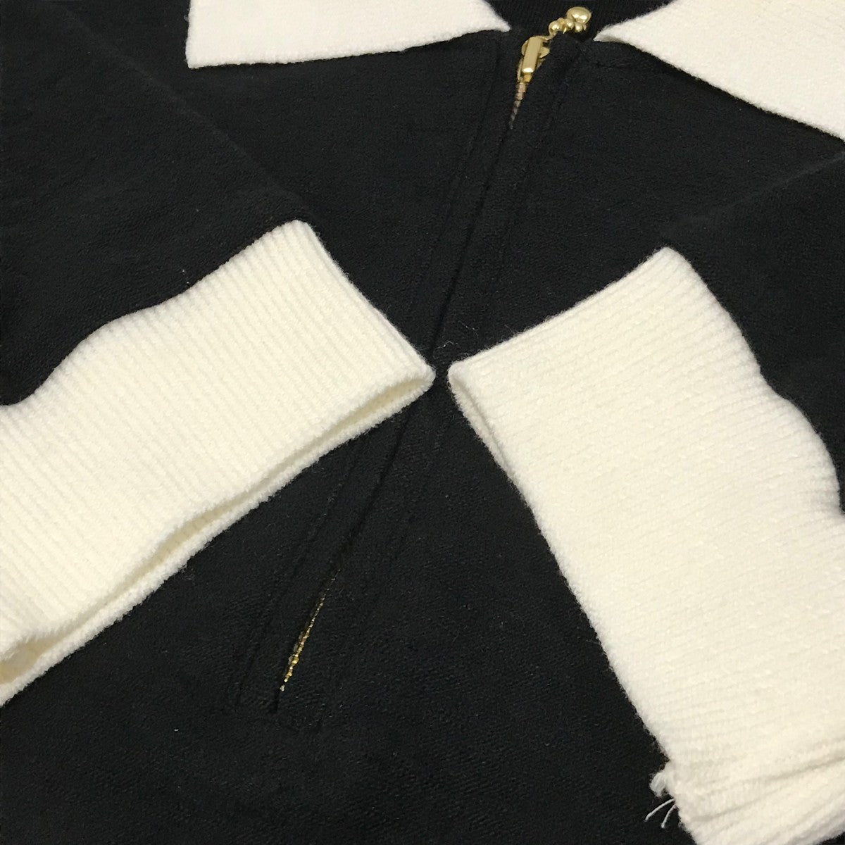 ペレック pelleq 25SS ニットポロシャツ TS0917-SS25 ブラック サイズ：34 pelleq(ペレック) 25SSニットポロシャツTS0917-SS25 TS0917-SS25