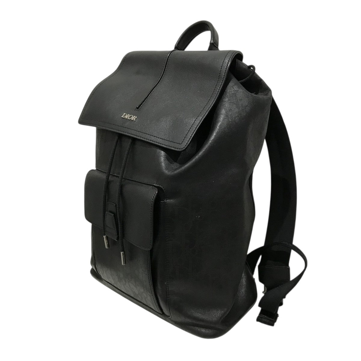 DIOR オブリークレザー切替バッグパック 古着・中古-1枚目のアイテム画像