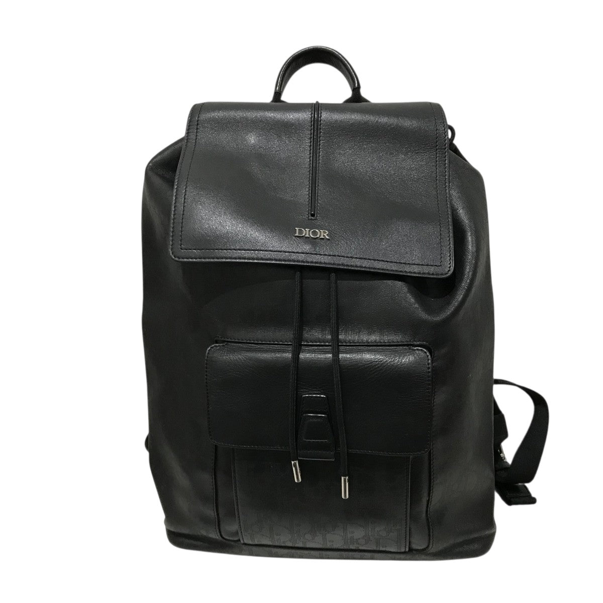 DIOR オブリークレザー切替バッグパック 古着・中古-3枚目のアイテム画像