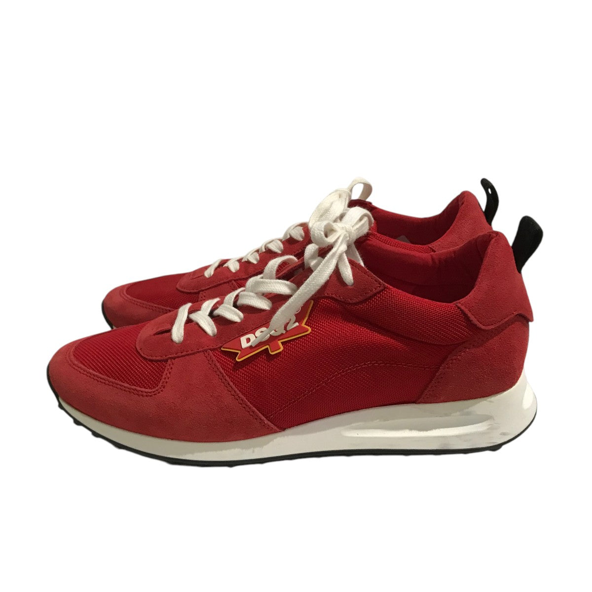 DSQUARED2(ディースクエアード) ローカットスニーカー レッド