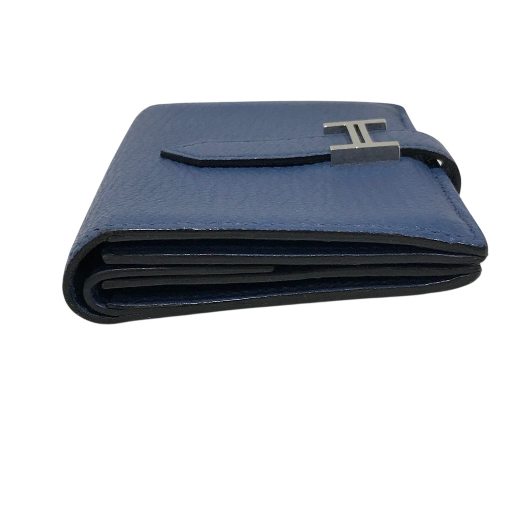 HERMES(エルメス) ベアンミニカードケースX刻印 X刻印 - ネイビー  