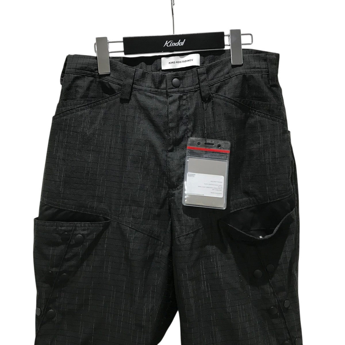 Kiko Kostadinov｜ブラック パンツ 46サイズ キココスタディノフ Kiko Kostadinov(キココスタディノフ) ジップデザインパンツ