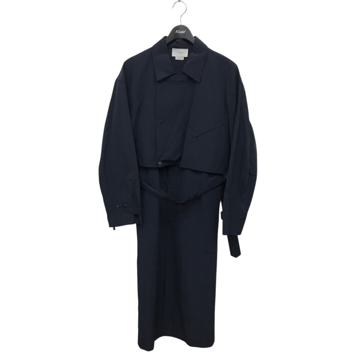 YOKE(ヨーク) 22AWJACQUARD BAL COLLAR COATジャガードバルカラー