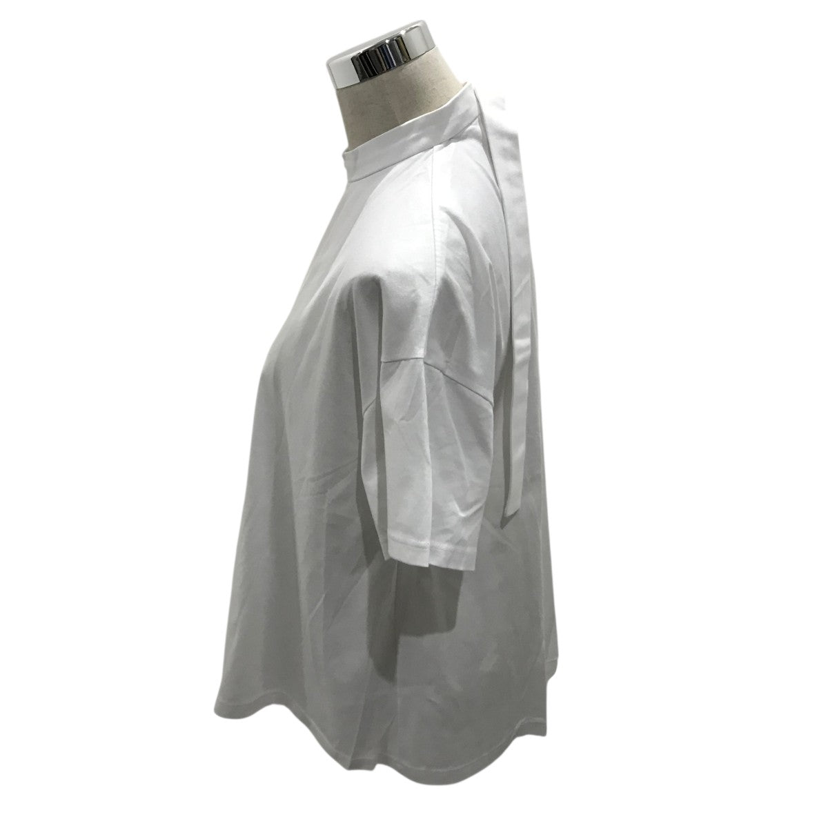 ENFOLD シルケット天竺 ハングNeck PULLOVER ENFOLD(エンフォルド) 【シルケット天竺RaffleヘムTシャツ