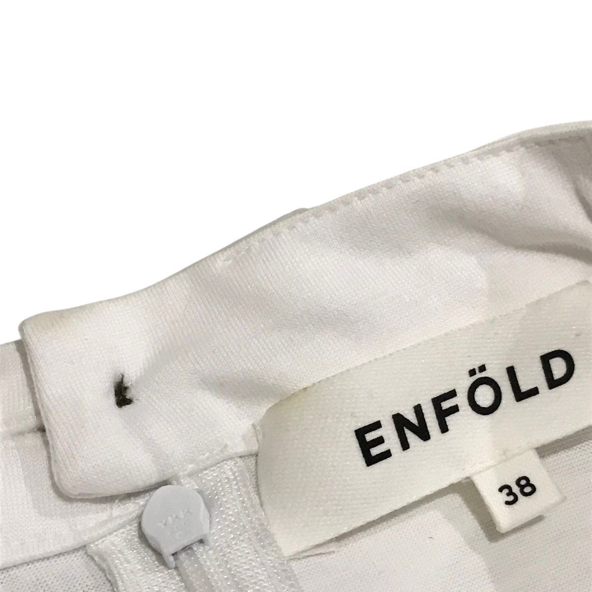 ENFOLD クルーネック　フレアヘム　カットソー38ホワイト ENFOLD クルーネック フレアヘム カットソー38ホワイト - メルカリ