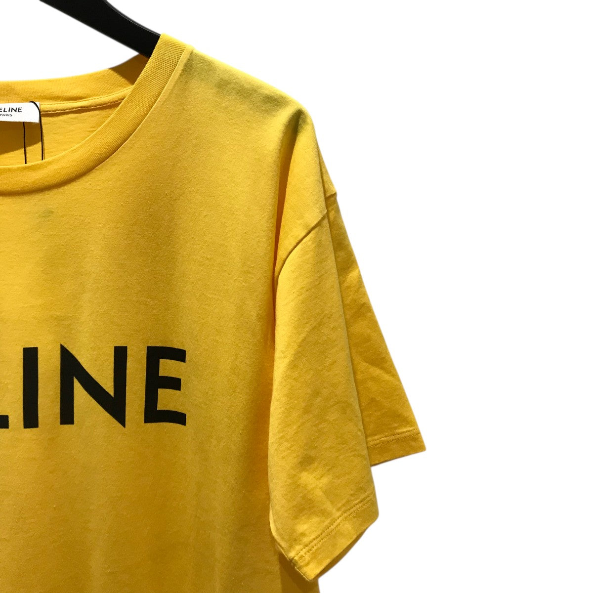 爽やかレギュラーフィット♪【CELINE】コットンプリント Tシャツ 21AW【CELINE】新作 ◇トリオンフロゴ入り◇ コットン Tシャツ