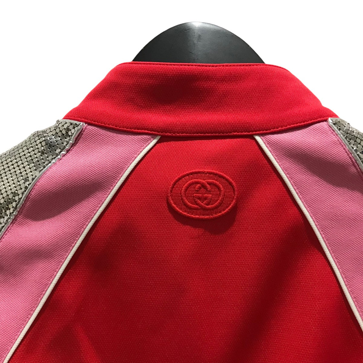 GUCCI ジップアップジャケット 赤/青 Gucci boy's nylon jacket with all over logo 770534xwa0l Red