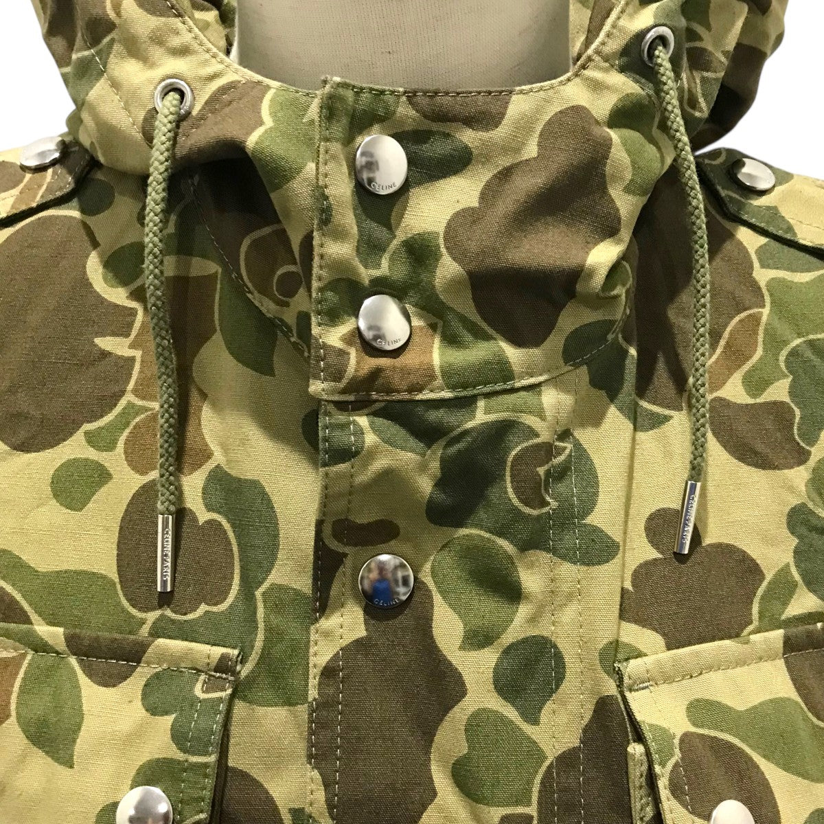 CELINE ミリタリー コットン ベスト2W565060O 古着・中古-4枚目のアイテム画像