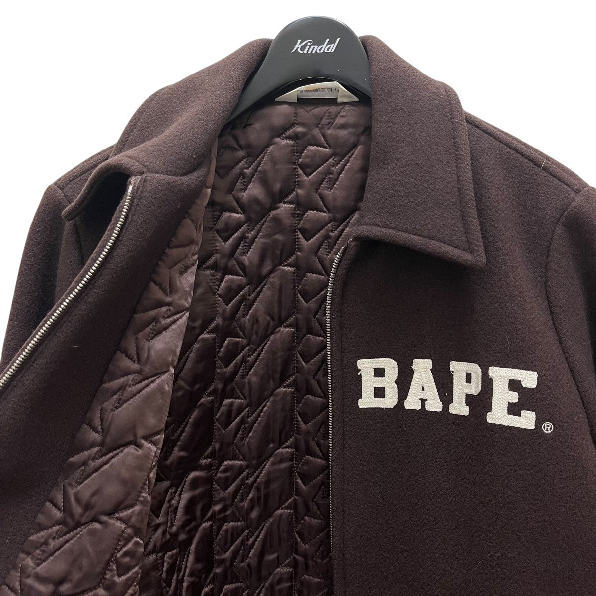 A BATHING APE(アベイシングエイプ) ウールジャケット ブラウン サイズ