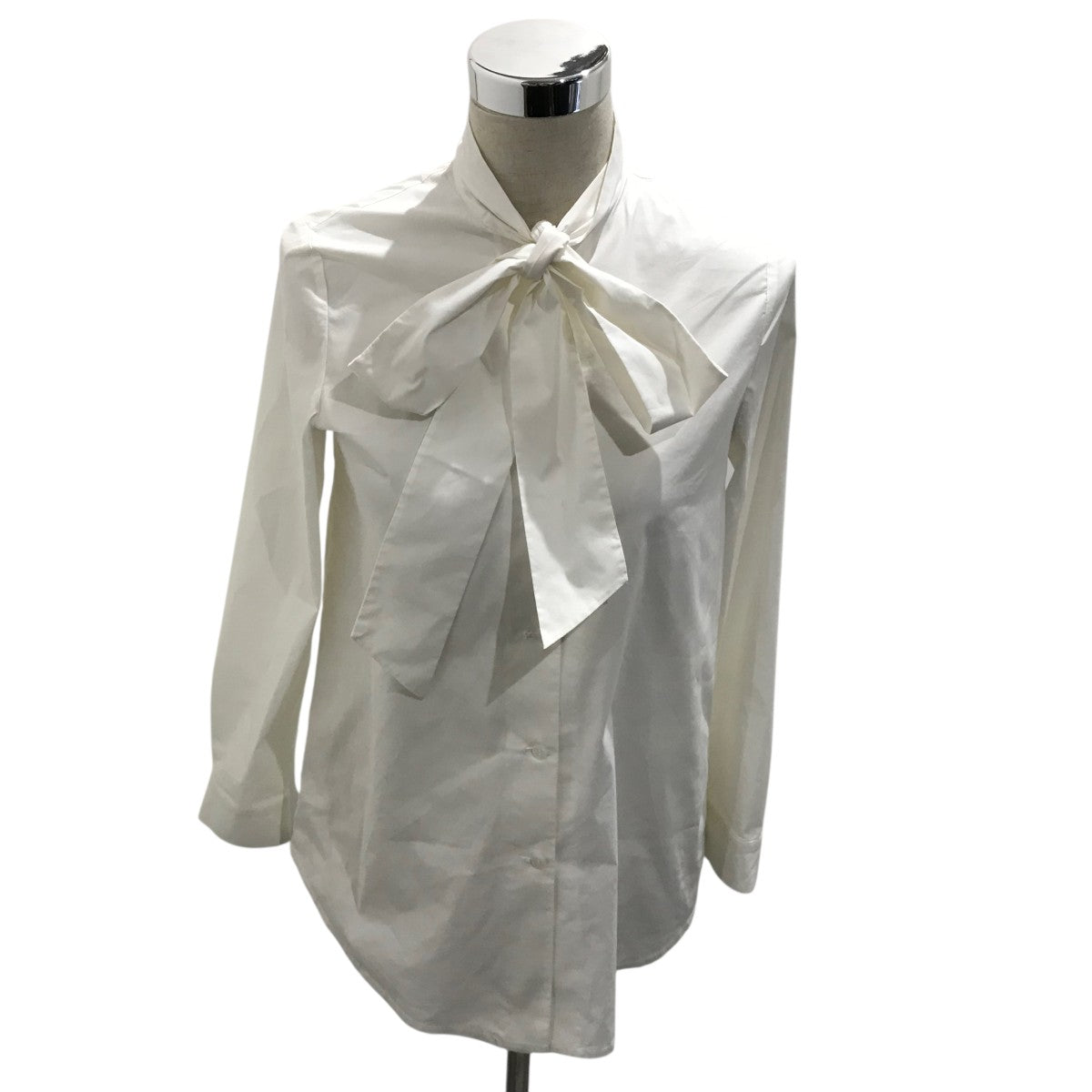 ユノイア eunoia 【tie neck shirt】 ボウタイブラウス ホワイト eunoia(ユノイア) 【tie neck shirt】ボウタイブラウス ホワイト