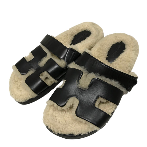 新品未使用 エルメス サンダル 黒 シプレ 37サイズ 中古・古着通販】HERMES (エルメス) シプレ サンダル ブラック サイズ