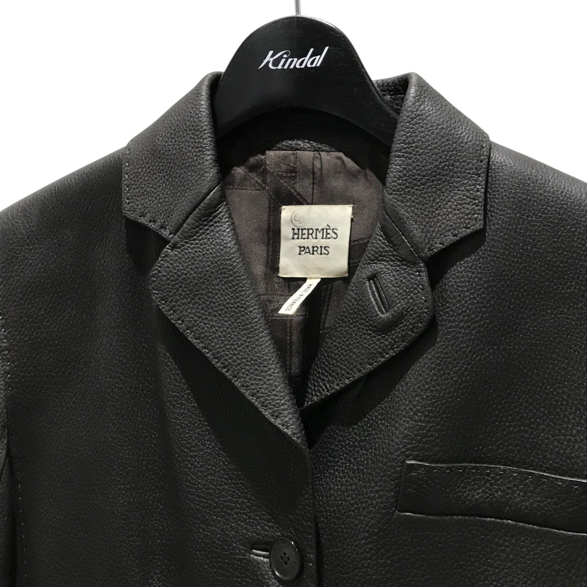 良品✨エルメス最高級シルク混テーラードジャケット50大きいサイズ春夏アンコン 極美品✨エルメス最高級シルク混テーラードジャケット50大きい