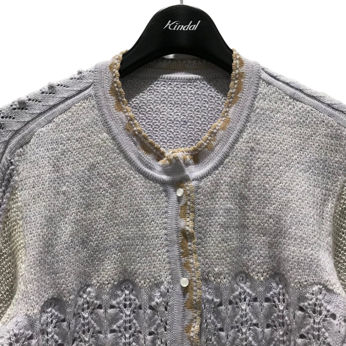 価格は安く mame kurogouchi(マメクロゴウチ) 【Openwork Pattern Knitted トップス