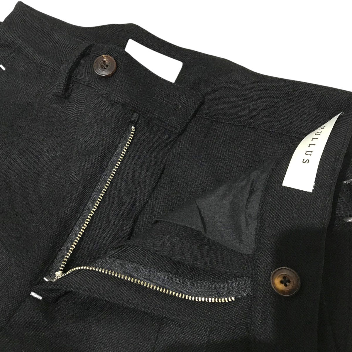 NULLUS 24aw wool Trousers 2 ブランド袋付属 NULLUS(ヌル) 24AW WOOL BLEND TAILORED TROUSERS NUAW24TRO002