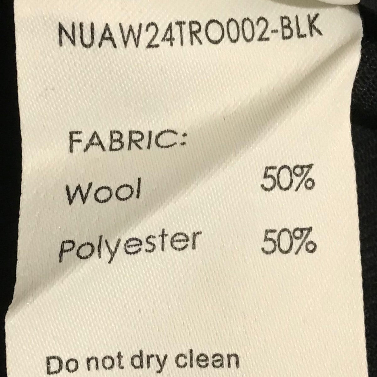 NULLUS(ヌル) ウールブレンドテイラードパンツNUAW24TRO002