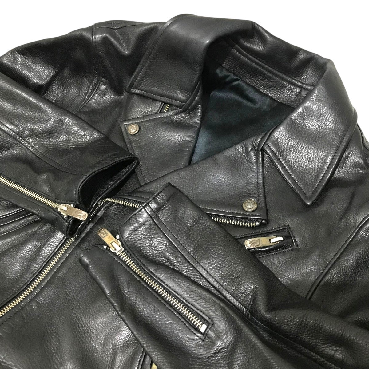 Porter Classic レザーダブルライダースジャケット 古着・中古-6枚目のアイテム画像